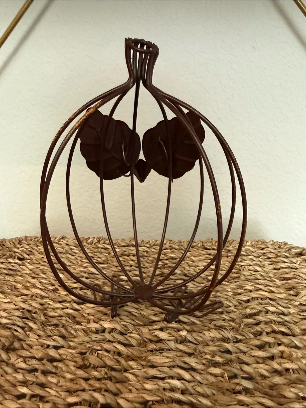 Pier 1 Metal Owl Tealight Candle Holder Fall Autumn Decor 🍁